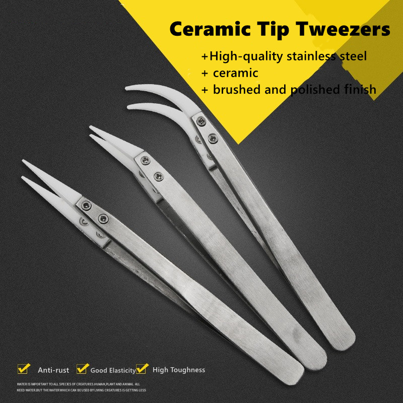 Smd Tweezer Set - Set di pinzette in ceramica resistenti