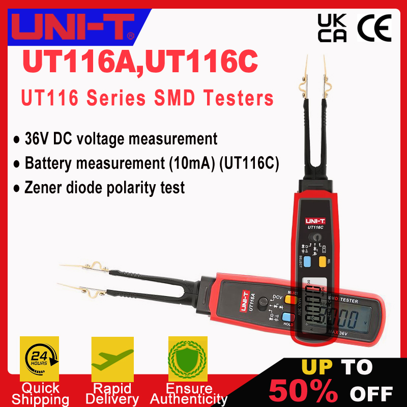 Smd Tweezer Set - Pinzette Digitali UT116A UT116C, Tester SMD