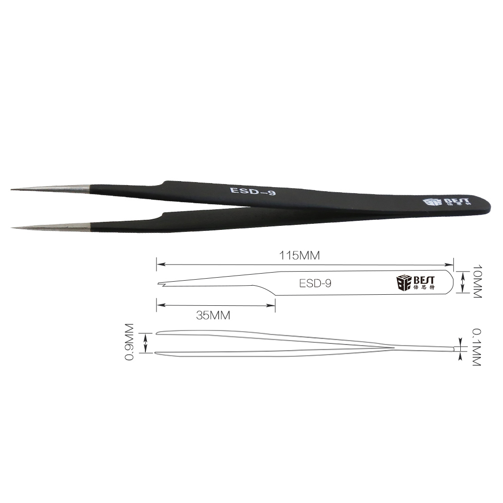 BST-ESD-9 Pinzette antistatich - Smd Tweezer Set recensione e prezzo
