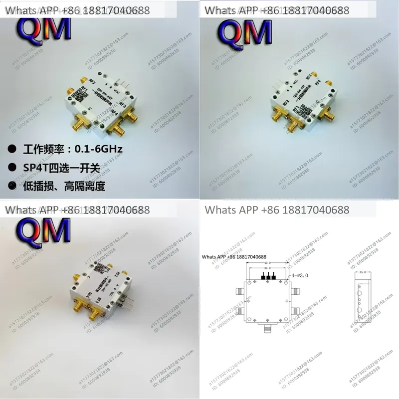 1 Pezzo per QM-SW-4ST 0.1-6 GH - Qm Electronics & Repair Services recensione e prezzo